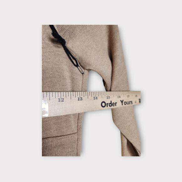 NEW ASTR the Label Tan Dress Halter Neck Tie Long Sleeve Women's Small - Picture 6 of 9